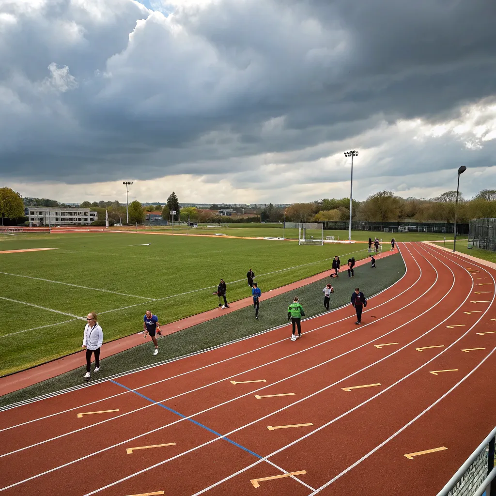 Athletics school track